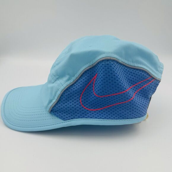 Nike AW84 Dri-Fit Hat Cap Aerobill 5 panel Unisex Blue Adjustable Performance - Picture 1 of 8
